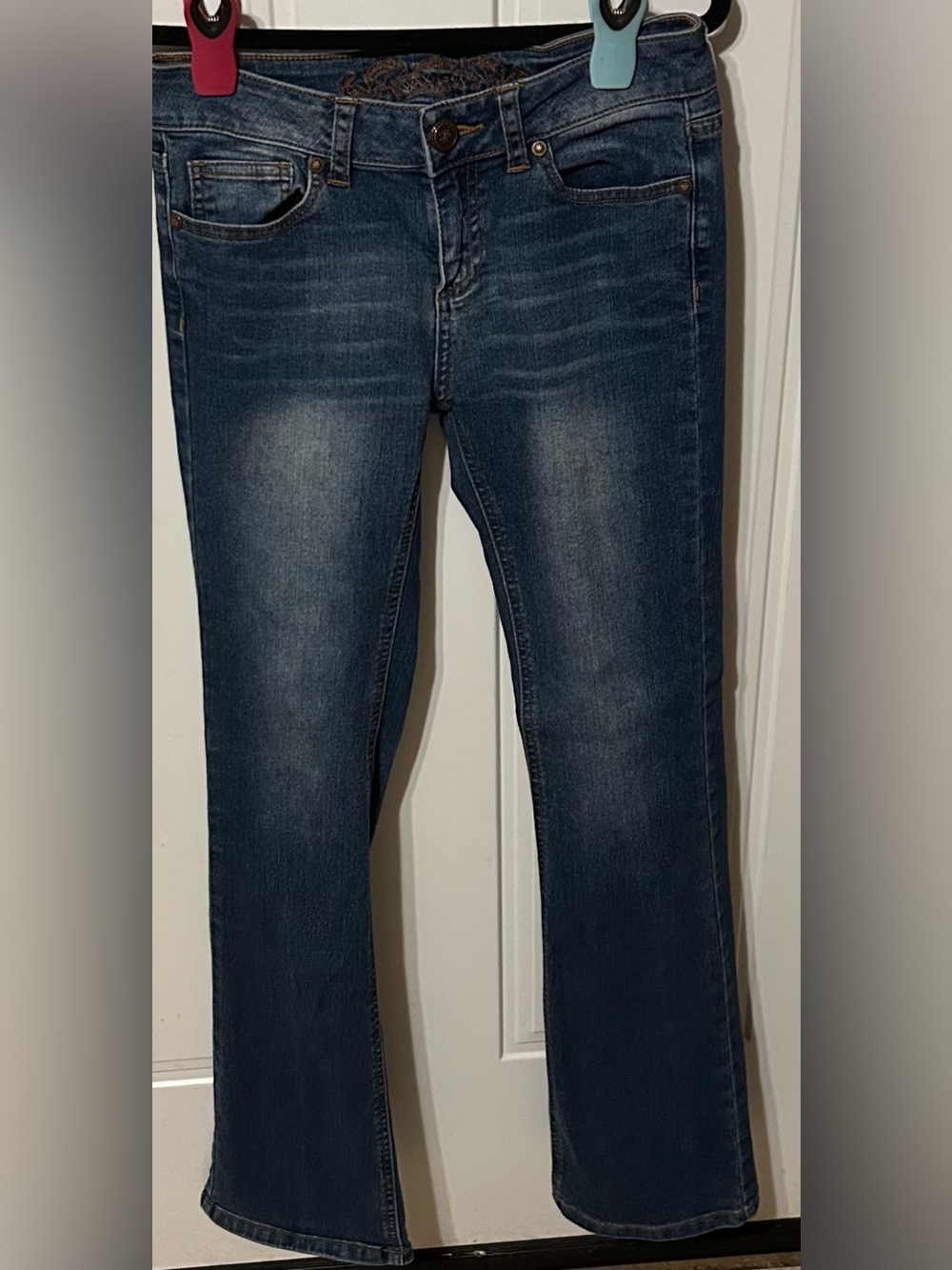Juniors Dark Blue Denim Jeans Size 5